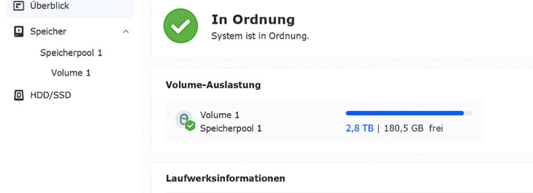 NAS Festplatten upgrade