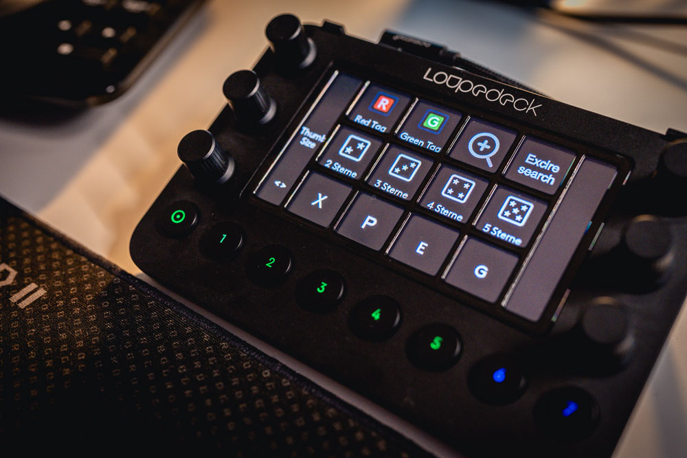 Loupdeck für mit Tasten zum Bewerten