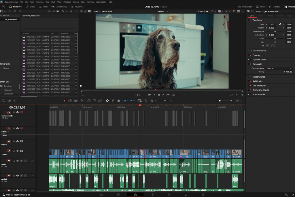 DaVinci Resolve Studio Alma homepage